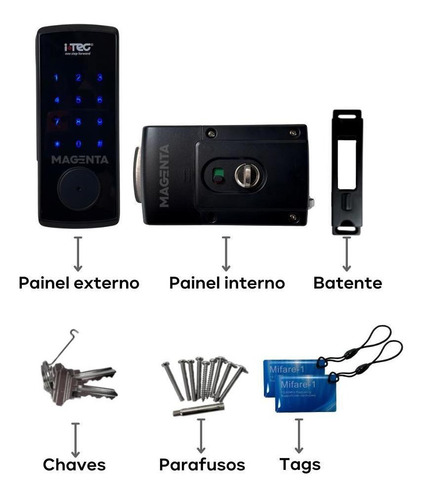 Imagem 3 de 5 de Fechadura Digital Itec Imcode3 Com App Ttlock