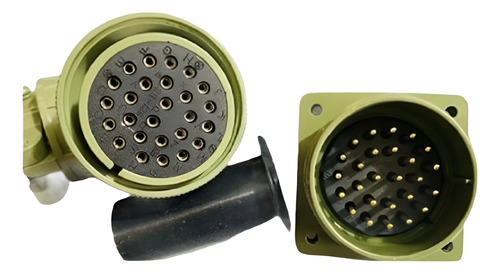 Kit Conectores Militar Codo 90° Macho/hembra 26 Pin (28-12)