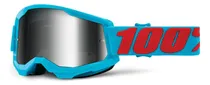 Comprar Antiparras Espejadas 100% Strata Motocross Enduro Color de la lente Plateado Color del armazón Celeste Talle Unitalla