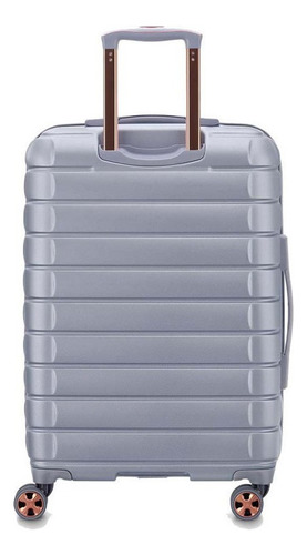 Maleta Mediana Expandible 66 Cm. Delsey Shadow 5.0 Color Plateado