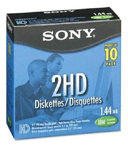 Diskettes Sony 3.5 2hd 1.44 Mb Caja Con 10 Piezas
