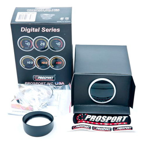 Reloj Temperatura De Aceite Electrónico 52mm Ba Prosport