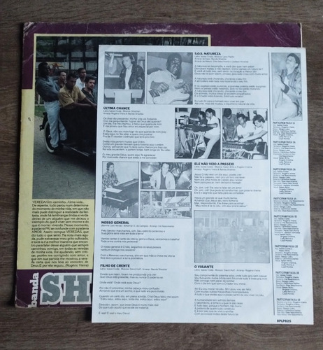 Lp Banda Shaddai - Ele Não Veio A Passeio (Usado)