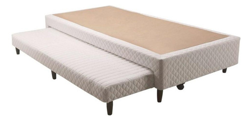 Cama Box Base C/auxiliar Solteiro Mh1434 Branco (88x23)herv