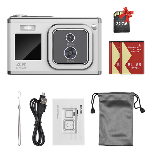 Andoer 2.88-inch Portable Digital Camera Compact Camera 50mp