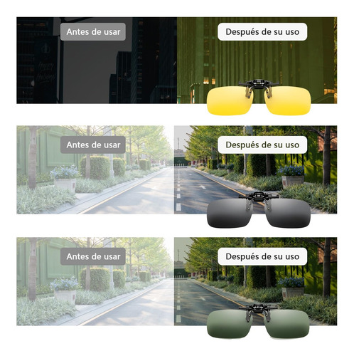 V 3pcs Gafas De Sol Con Clip,gafas Graduadas Uv