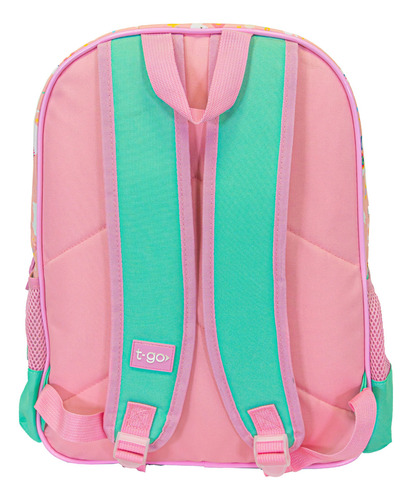 Mochila Escolar Con Luces Led + Cartuchera 16 Pulgadas Para Nenas Niñas Llama