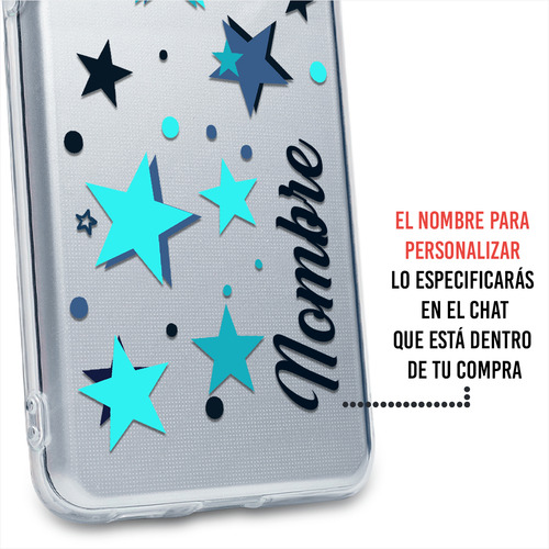 Funda Para Galaxy Estrellas Personalizada Con Tu Nombre