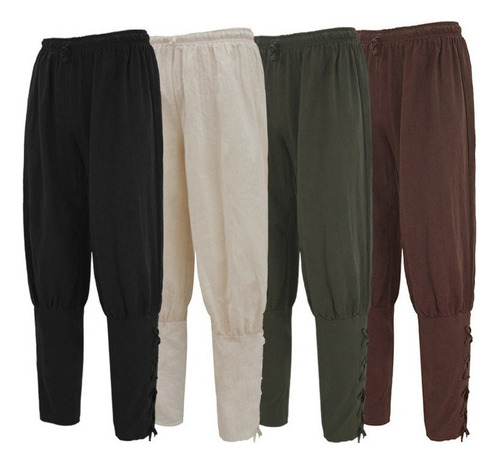 Pantalones De Hombre Pirata Vintage Medieval