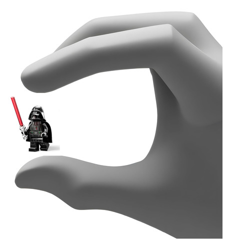 Minifigura Lego Star Wars Darth Vader Con Espada Láser De 5