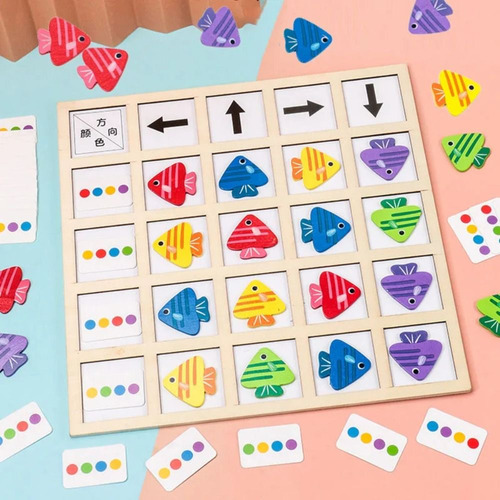 Juego De Rompecabezas De Escritorio Montessori Sensory Educa