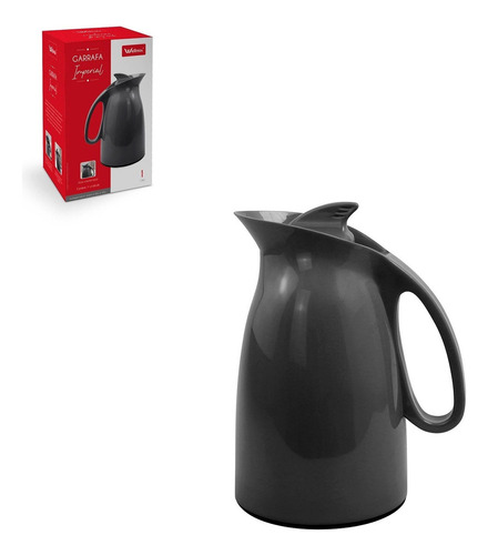 Garrafa Térmica Cafe Cha Imperial 1 Litro Cinza