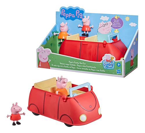 Hasbro Peppa Pig Vehiculo 21cm El Auto Rojo De La Familia De