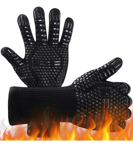 Guantes Aptos Para Horno Resistente Al Calor Barbacoa, 1 Par