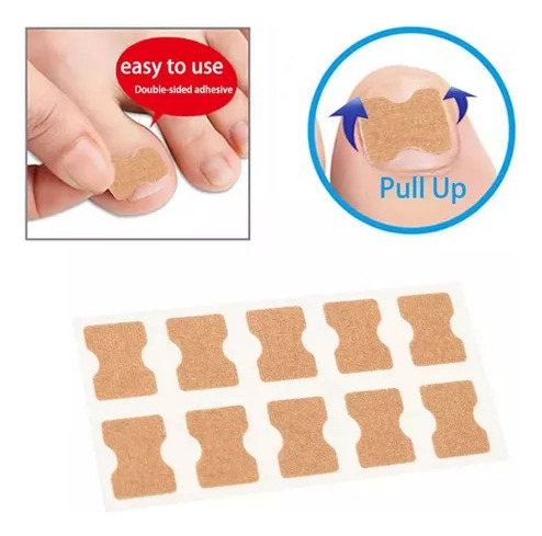 50 Parches Correctores Uñas Enterradas Uñeros Adhesivos