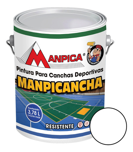 Pintura Para Cancha Blanco 1 Gl Manpica