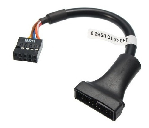 Imagen 3 de 3 de Cable Adaptador Usb 3.0 Macho Interno A Usb 2.0 Hembra 15cm