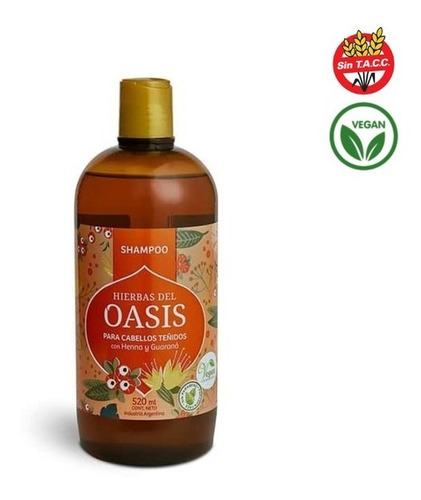 Shampoo Para Cabellos Teñidos -  Oasis Vegano S/tacc