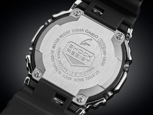 Relógio G-shock Gm 5600b 1dr Preto Aço Original Garantia
