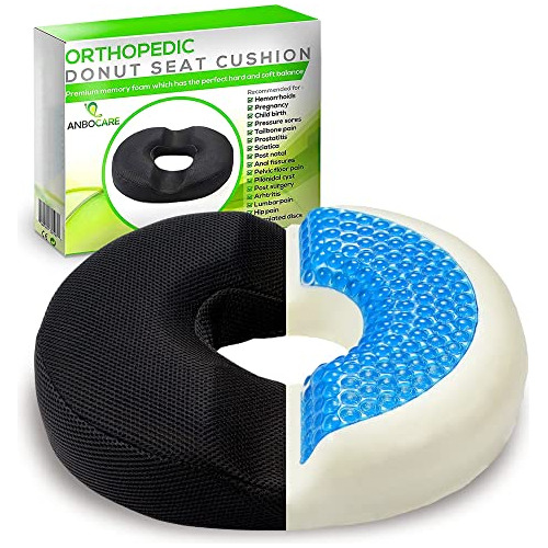 Anbocare Almohada De Gel Para Sentarse, Almohada Ortopédica