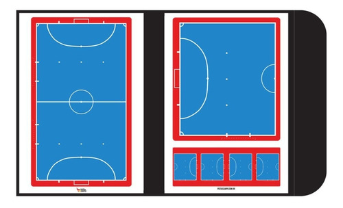 Prancheta Tática 42x27cm Magnética De Treinamento De Futsal