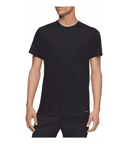 Calvin Klein ® 3 Playeras De Lujo Hombre Algodón Y Elastano