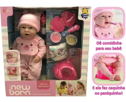 Muñeca Bebe Recien Nacido Cambiar Pañales Ikdiv028