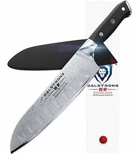 Cuchillo Santoku Dalstrong - Serie Shogun - Damasco - Aus-10