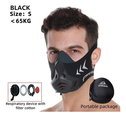 Imagen 4 de 7 de Mascarilla Cubrebocas Para Entrenar Gym Correr Sport Cfiltro