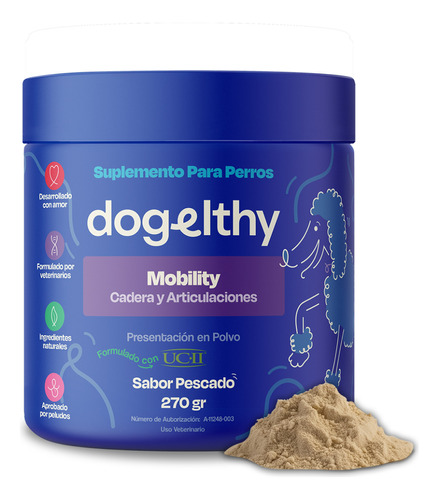 Dogelthy Mobility Glucosamina Y Condroitina Para Perros