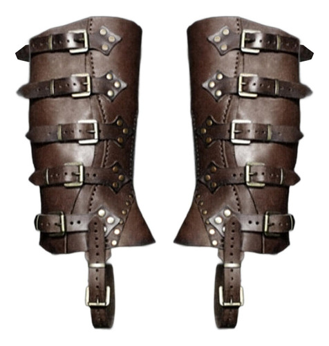 - Botas Steampunk Cubre Tapas Elegantes Polainas Café