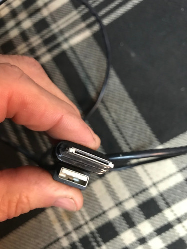 Cable Para Cargar iPod Negro 1metro Sin Envios