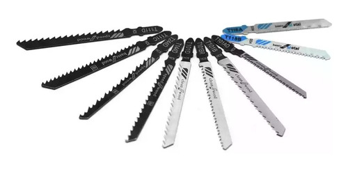 Imagen 6 de 8 de Pack De 10 Hojas Sierra Caladora Tipo T Corte Madera Y Metal