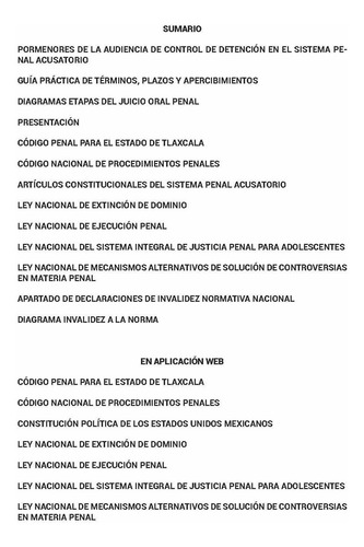 Legislación Esencial Penal De Tlaxcala 2025. Código Penal. Código Nacional De Procedimientos Penales. Artículos Constitucionales Sistema Penal Acusatorio. Legislación Complementaria En Materia Penal