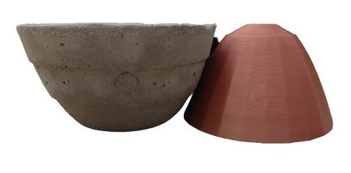 Molde 3d N°21 Maceta Cuenco Bowl P/fabricar Cemento