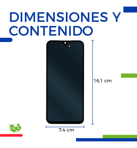 Pantalla Para Samsung A15 5g A166m A166b A166f A166b/ds Amoled Completa Con Marco Color Negro Slim Company