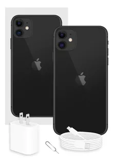 Apple iPhone 11 128 Gb Negro Con Caja Original Y Batería 100%