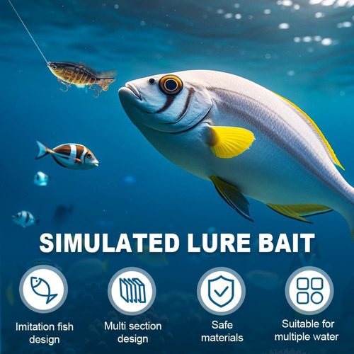 Cebo De Pesca Robótico, Cebo De Natación 3d Para Agua Dulce