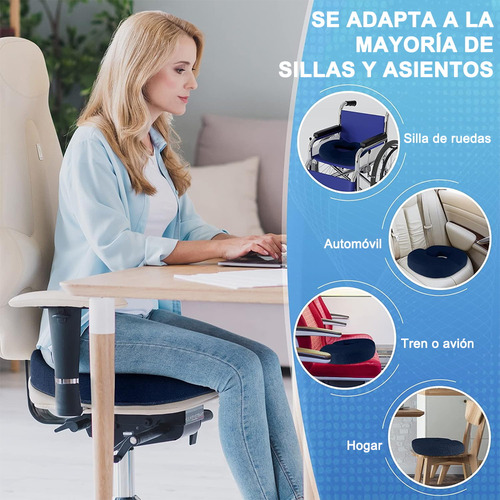 Banna Dona Ortopédica Para Hemorroides Azul Oscuro
