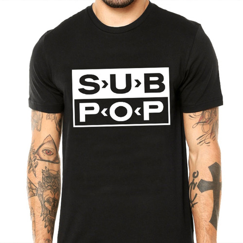 Promoção - Camiseta Masculina Sub Pop - 100% Algodão