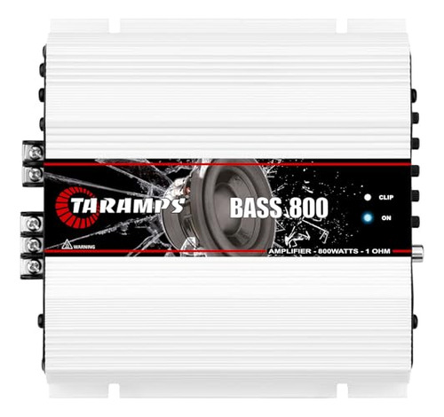 Pack Amplificador Taramps Bass 800 Monoblock 800w Rms
