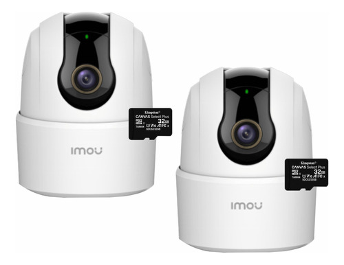 Kit 2 Camara Seguridad Ip Wifi Imou Ranger 4mp Full Hd +32gb