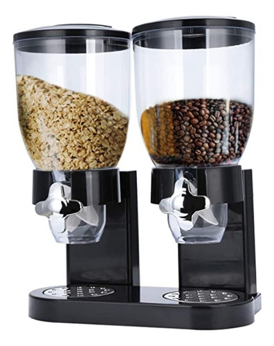 Dispensador Doble De Mesa Cereal Granos Dulces Frutos Secos