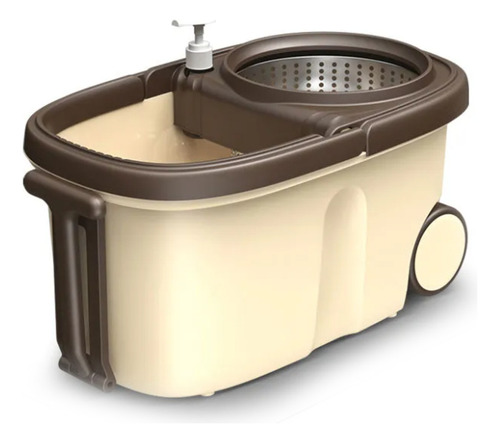 Balde Giratorio Trapeador Centrifugo Escurridor 4 Repuestos