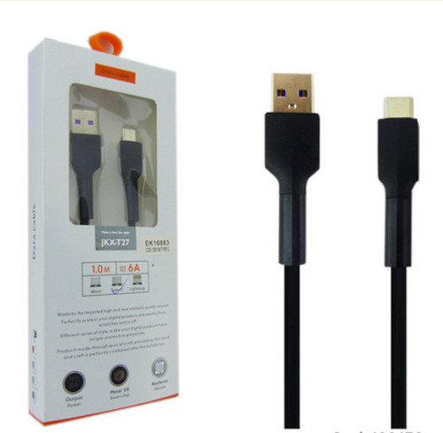 Cable Usb A Type-c, Mod.jkx-t27, Datos Y Carga, 1m, 6 Amper*