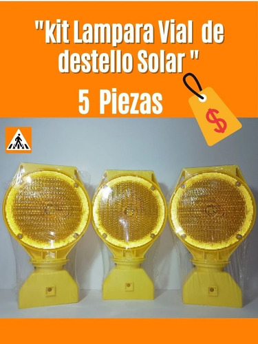Imagen 1 de 5 de Kit Lampara Vial De Destello Solar