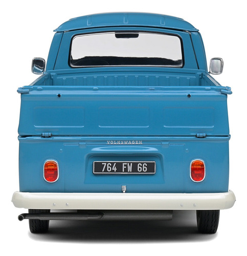 Miniatura Volkswagen Kombi T2 Pick Up 1968 Azul 1:18 Solido