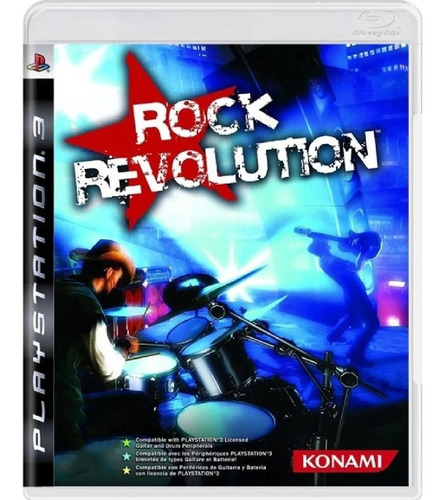 Jogo Rock Revolution Ps3 Midia Fisica Playstation Konami