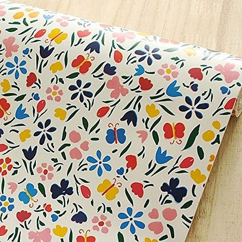 Simplelife4u Colorful Butterfly Floral Contact Papel Peel Y 