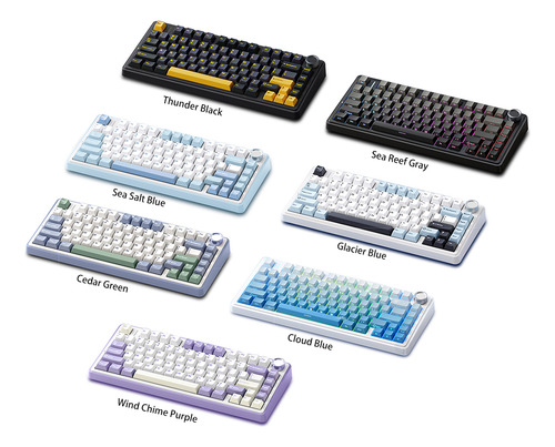 Teclado Mecánico Inalámbrico Aula F75 Estructura De Juntas